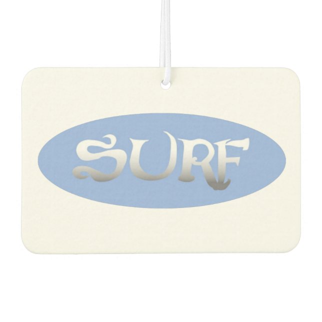 Ambientador Surf blue oval car air freshener (Anverso)