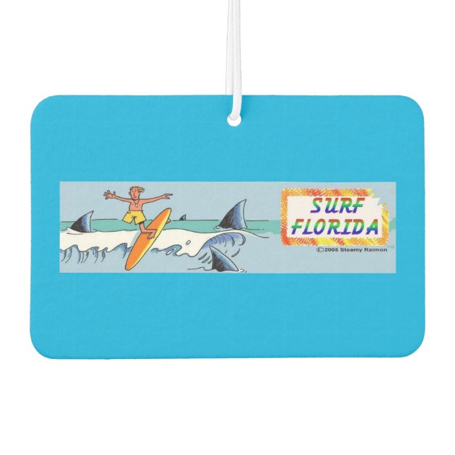 Ambientador Surf Florida protector de aire para coches (Anverso)