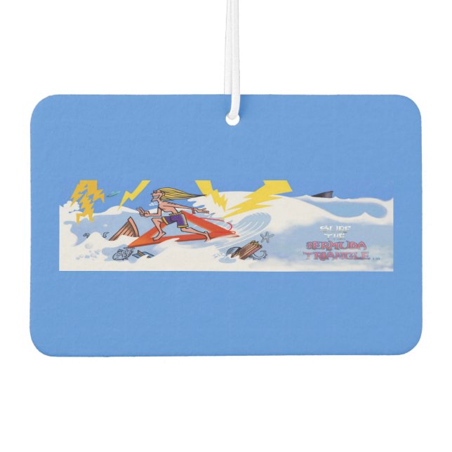 Ambientador Surf The Bermuda Triangle car air freshener (Anverso)