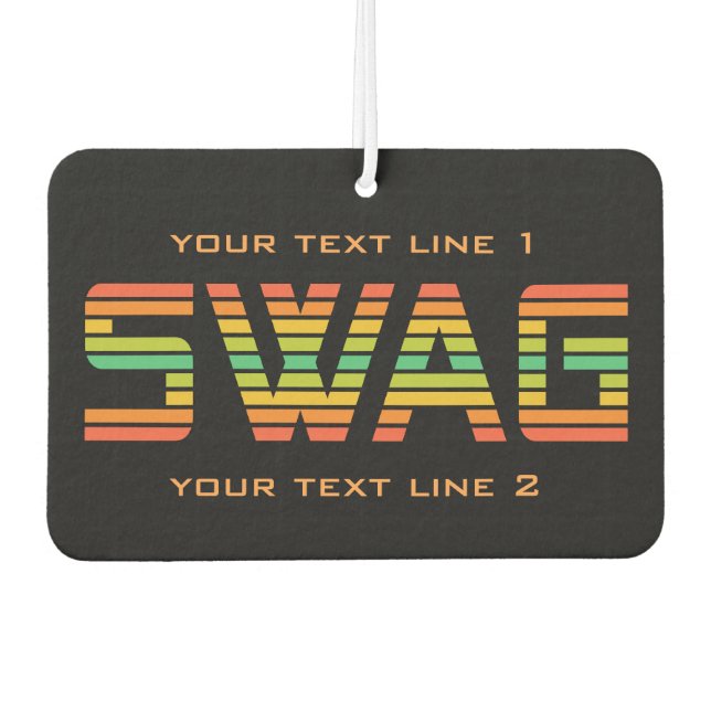 Ambientador SWAG personalizado air Fresner (Anverso)