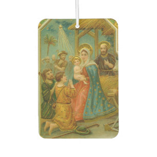 Ambientador Tarjeta de Navidad de la Era Eduardiana Vintage Na
