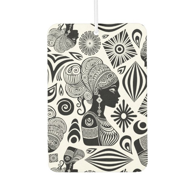 Ambientador Tatuaje tribal de retrato Chica africano (Anverso)