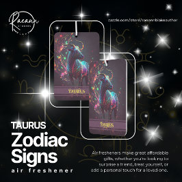 Ambientador Taurus Zodiac Rótulos Freshener de aire celeste