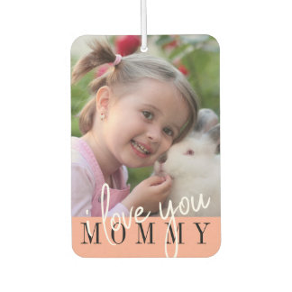 Ambientador Te Amo Mamá Personalizado Foto Air Freshener