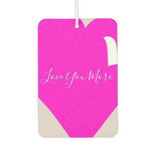 Ambientador "Te amo más" Corazón Rosa