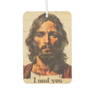 Ambientador Te Necesito Retro Cristo