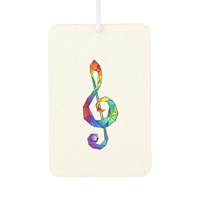 Ambientador Tecla musical arcoiris tremendo clef (Anverso)