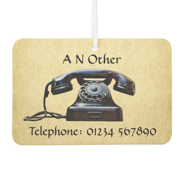 Ambientador Teléfono antiguo antiguo (Anverso)