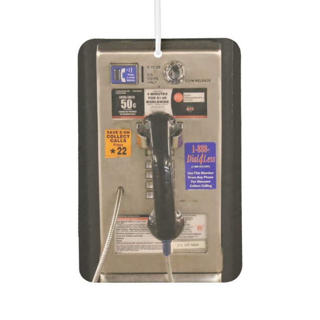 Ambientador Teléfono público de NYC (Anverso)