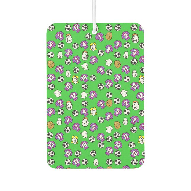 Ambientador Tema del fútbol con Camisetas Claret y Blue Stried (Anverso)