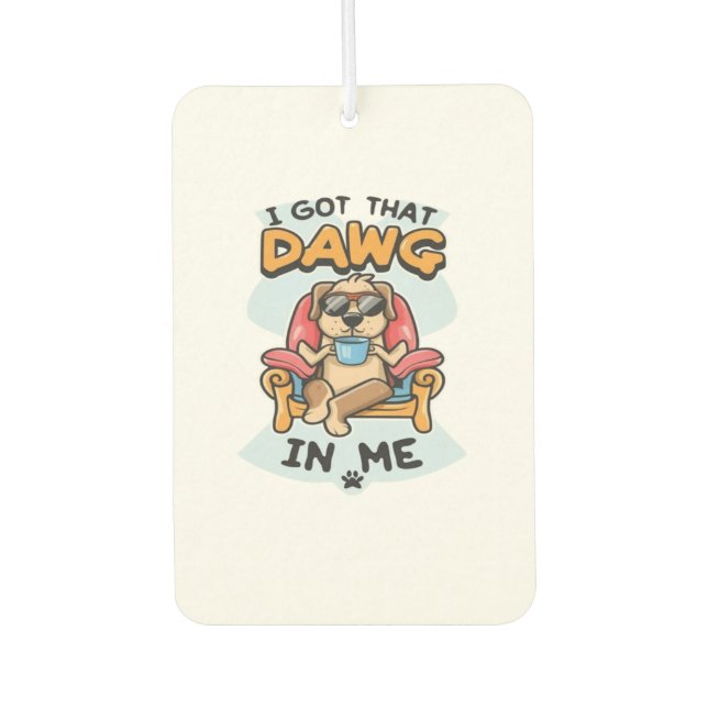 Ambientador Tengo Ese Perro En Mi Camiseta Clásica (6) (Anverso)