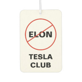 Ambientador Tesla - ANTI ELON TESLA CLUB