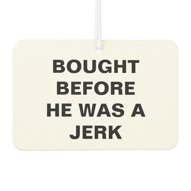 Ambientador Tesla - Comprado antes de ser un imbécil (Anverso)