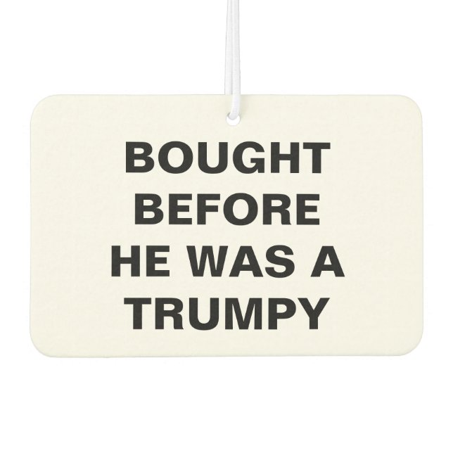 Ambientador Tesla - Comprado antes de ser un Trumpú (Anverso)