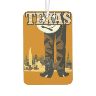 Ambientador Texas Cowboy Vintage Travel Air Fresner