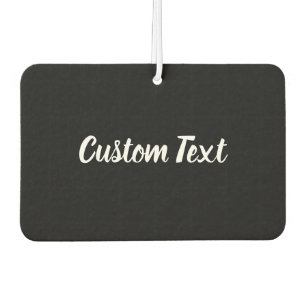 Ambientador Texto personalizado en negro con guión blanco