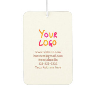 Ambientador texto simple mínimo agregue su logotipo/diseño aqu