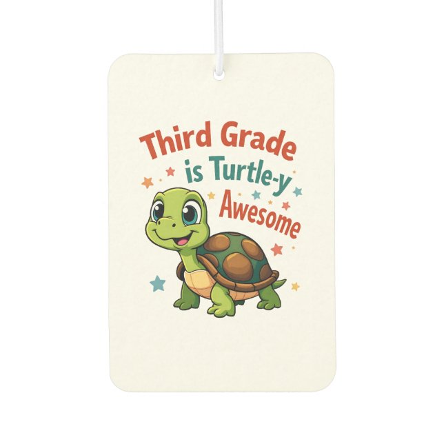 Ambientador Third grade Turtle-y Awesome 3rd Grade Back to Sch (Anverso)