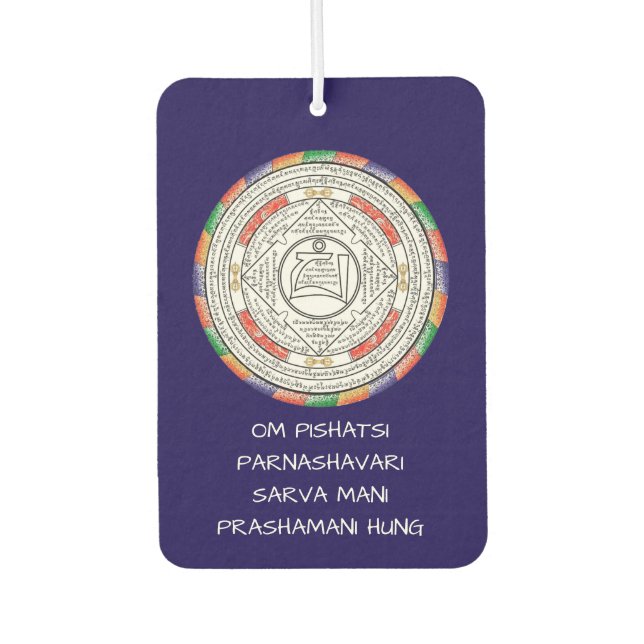 Ambientador Tibetan Buddhism Parnashavari Protection Amulet (Anverso)