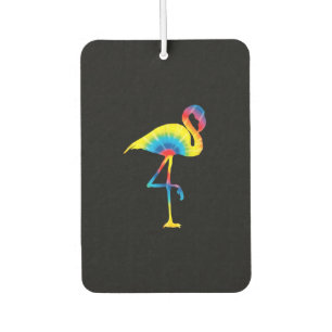 Ambientador Tie Dye Flamingo Rainbow Print Bird Animal Hippie