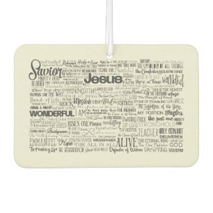Ambientador Tipografía de nombres cristianos de Dios