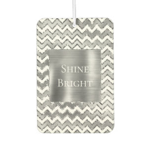 Ambientador Tiras de Zigzag Blanco Glam Silver