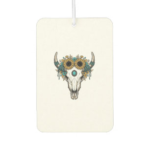 Ambientador Toro Boho Calavera Girasol Occidental Vintage Grab