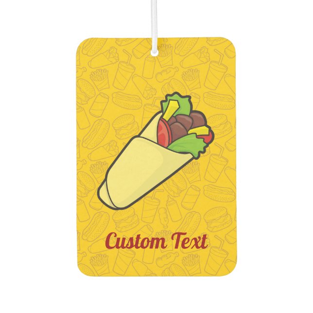Ambientador Tortilla Sandwich Wrap Air Freshener (Anverso)