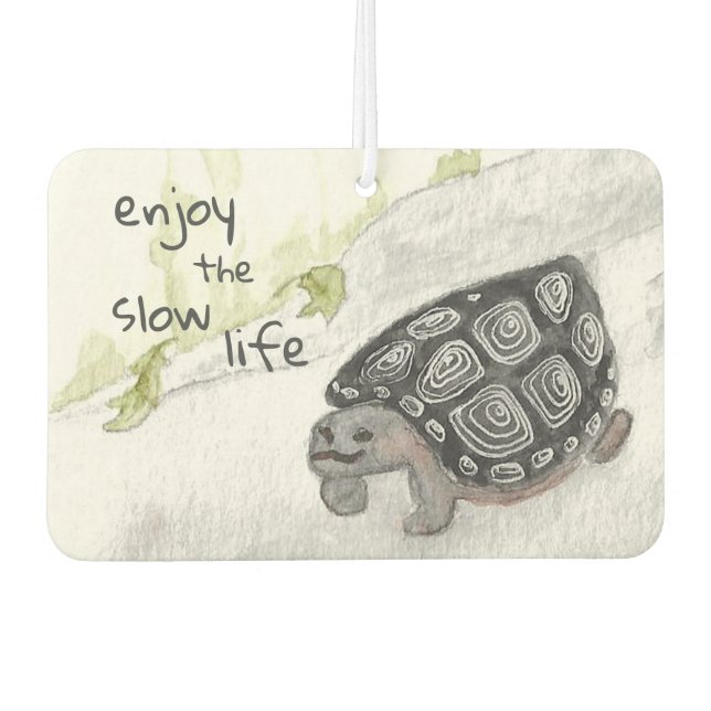 Ambientador Tortuga acuarela de vida lenta (Anverso)