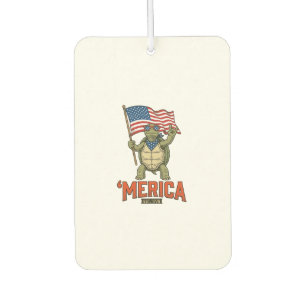 Ambientador Tortuga Patriótica ‘Merica Vector Vintage