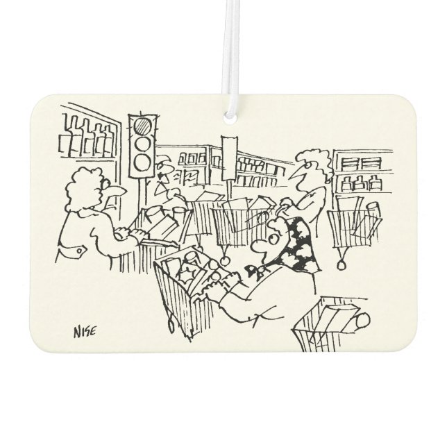 Ambientador Tráfico de luces en un supermercado (Reverso)