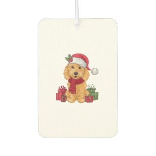 Ambientador Trajes de Navidad para perros Goldendoodle Gorro d