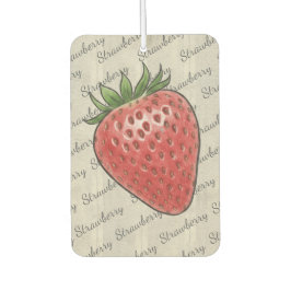Ambientador Trendy script pattern Natural wood Strawberry Chic