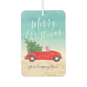 Ambientador Trópico de coches rojos Feliz Navidad de negocios 