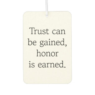 Ambientador Trust & Honor Air Freshener