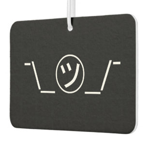 Ambientador Tsu Kana Shrug Emoticon ¯\_ ㋡_/ Ø Kaomoji japonés