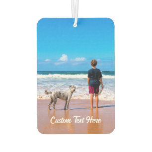 Ambientador Tu coche fotográfico Air Freshener con texto Perso