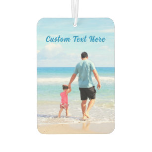 Ambientador Tu foto Air Freshener con texto Personalizado