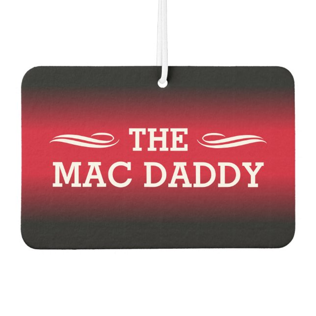 Ambientador (TU TEXTO) - Gradiente negro y rojo (Anverso)