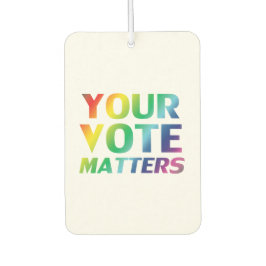 Ambientador "tu voto importa" - orgullo lgbtq air freshener
