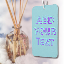 Ambientador Turquoise 3D Indigo nombre moderno Funny cielo azu