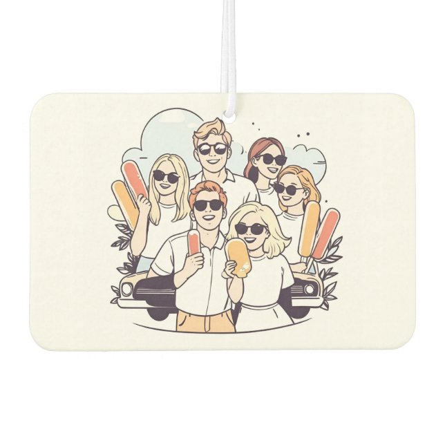 Ambientador TUS FOTOS Y TEXTO personalizado aire fresco  aire  (Anverso)