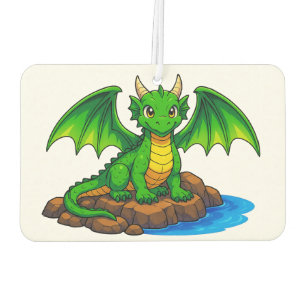 Ambientador Un pequeño dragón verde