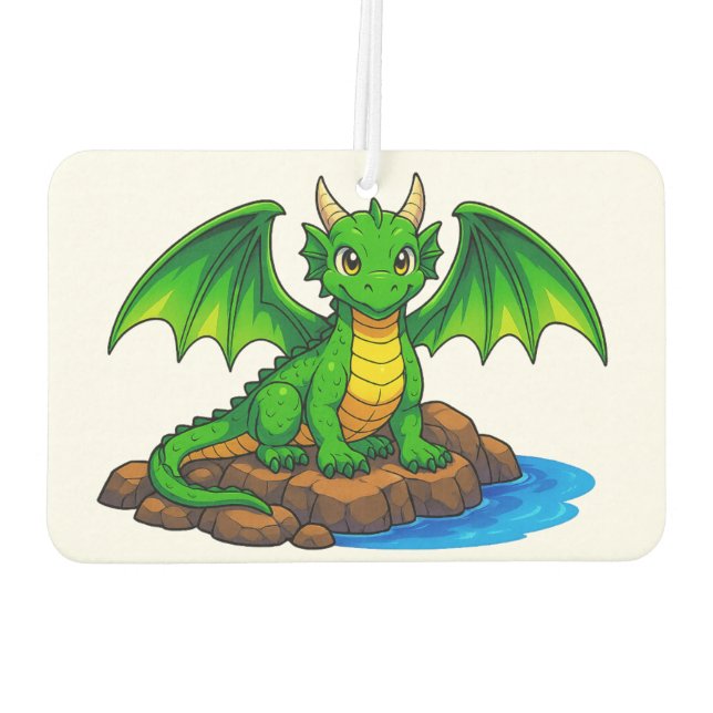Ambientador Un pequeño dragón verde (Reverso)