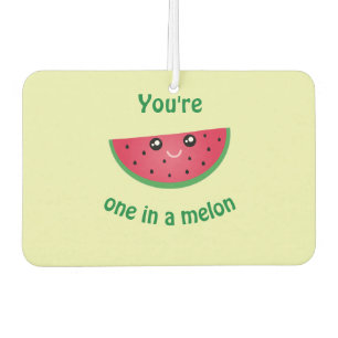 Ambientador Una en una melena divertida de melón kawaii