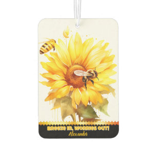 Ambientador Una flor refrescante de girasoles con abejas zumba