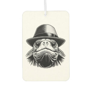 Ambientador Una tortuga con sombrero, un look clásico