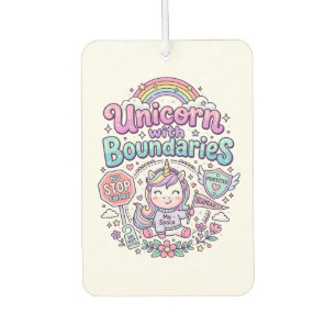 Ambientador Unicornio con límites encantador gráfico de ropa_1