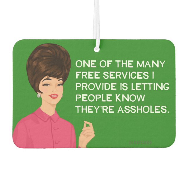 Ambientador Uno de los muchos servicios gratuitos que ofrezco. (Anverso)