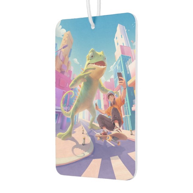 Ambientador Urban Glide: Giant Chameleon Skater Selfie (Izquierda)